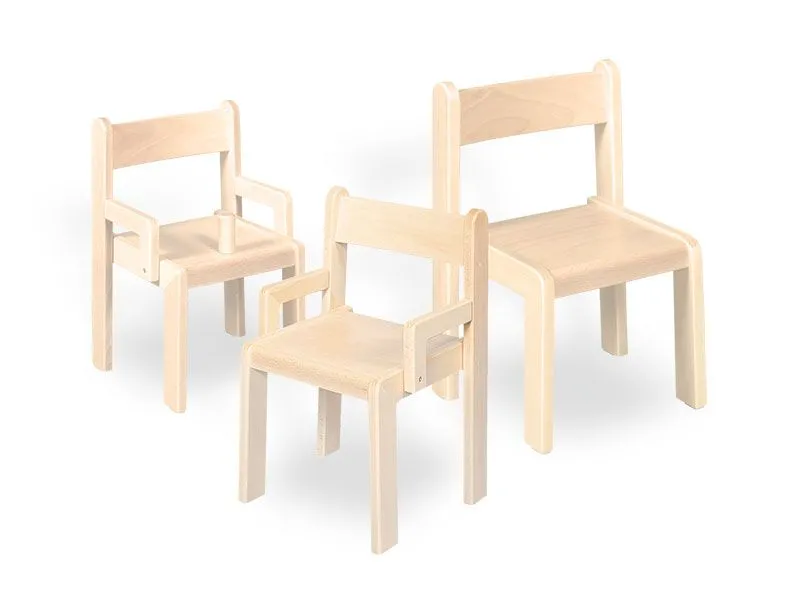 Children's chair Simeon in 6 seat heights, optional armrests and non-slip Children's chair Simeon in 6 seat heights, optional armrests and non-slip